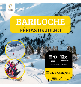 BARILOCHE COM BUENOS AIRES - TEMPORADA DE NEVE E SKI