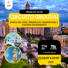 CIRCUITO URUGUAI - FÉRIAS DE JULHO