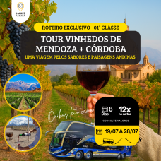 VINHEDOS DE MENDOZA + CÓRDOBA - JULHO.
