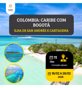 ILHA DE SAN ANDRÉS E CARTAGENA - GRUPO AÉREO COM GUIA.