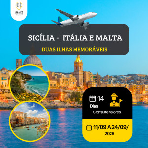 SICÍLIA ‣ ITÁLIA E MALTA DUAS ILHAS MEMORÁVEIS